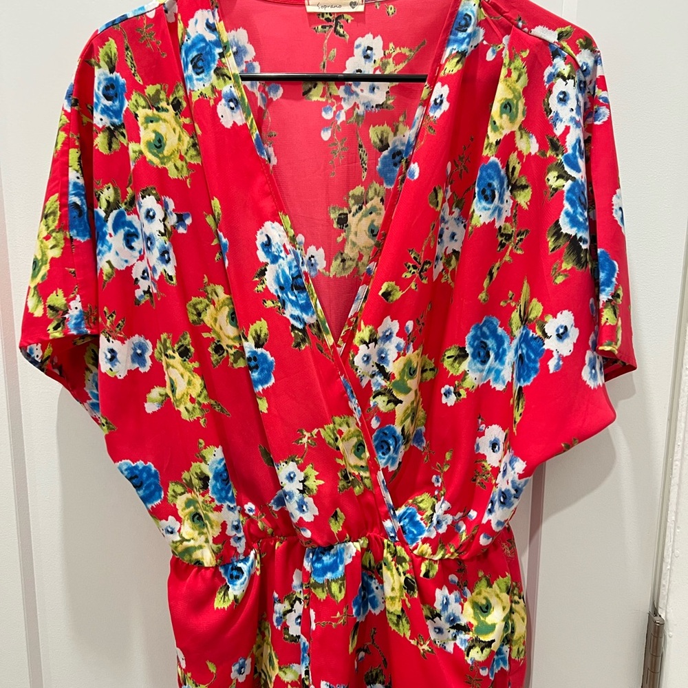 Floral Beach Coverup